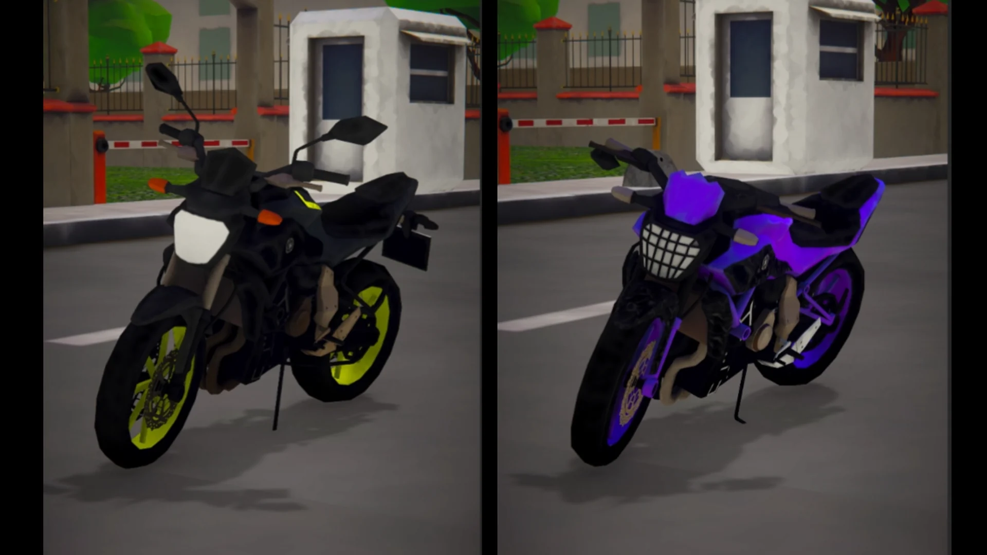 Customized motorcycles in Courier Guy